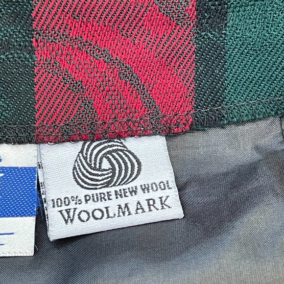 Vintage Pendleton Plaid Wool Vest Skirt Set Made in USA Size 12 - Picture 7 of 13